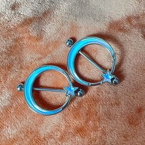 OPALITE MOON AND STARS / NIPPLE RINGS/SHIELDS / SPENCERS ✨